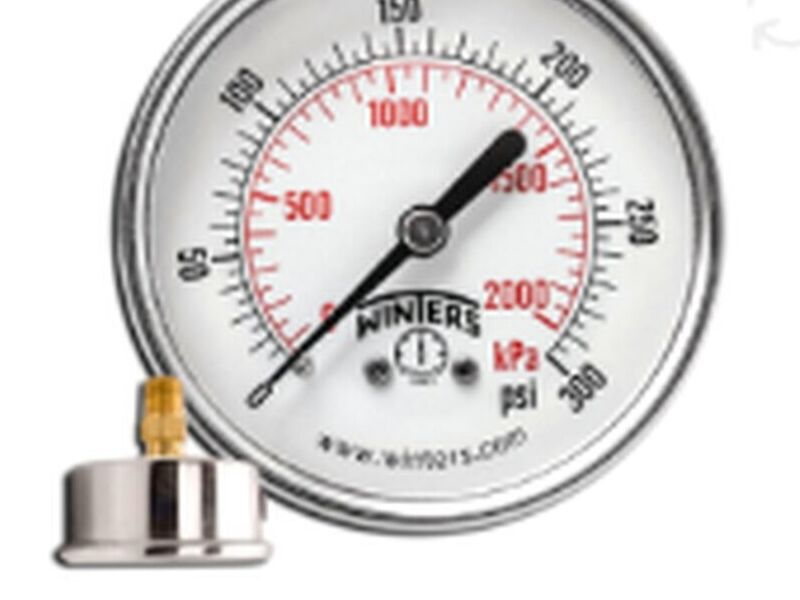 MANOMETRO 0-100 PSI C/GLICERINA 1/4
