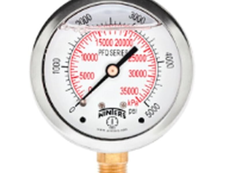MANOMETRO CON GLICERINA 0-5000 PSI