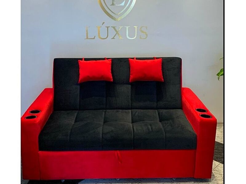 Sofá Cama Rojo Negro Ecuador