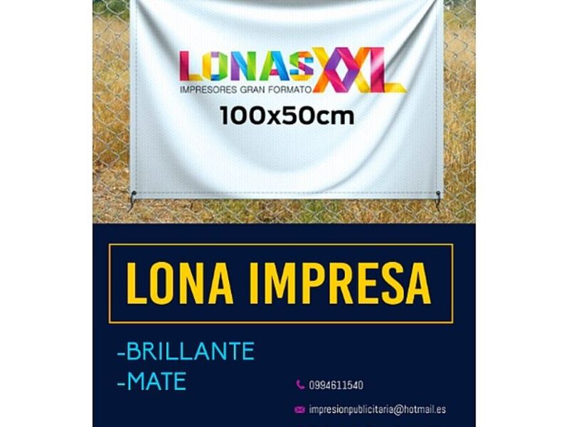 Lona impresa Ecuador 