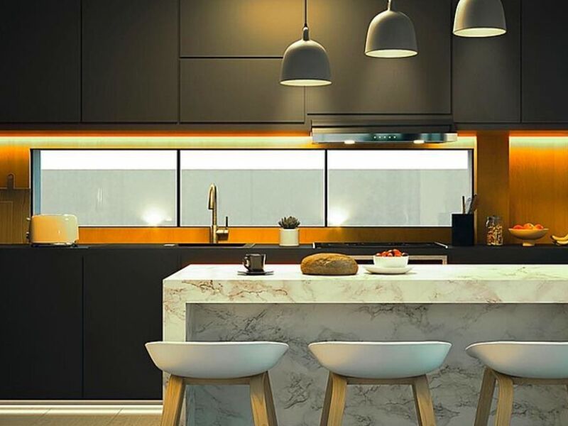 Diseño Cocina Estilo Negro Ecuador