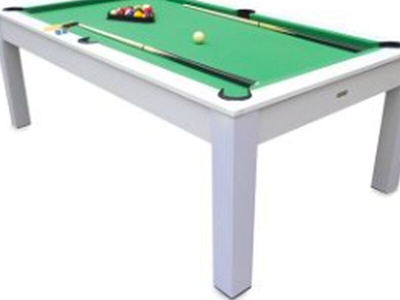 Mesa de Billar 3 en 1 blanco