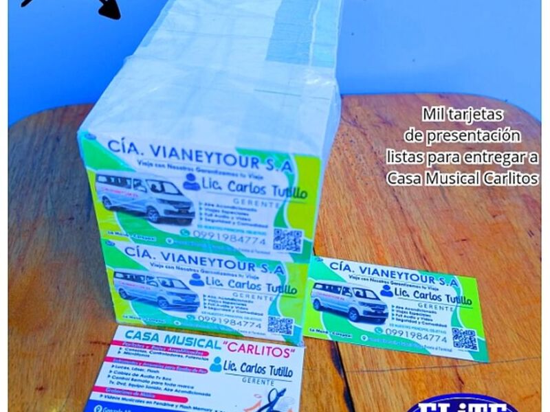 Tarjetas Presentación Ecuador 