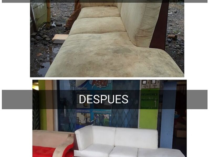 Restauración sillón café Ecuador 