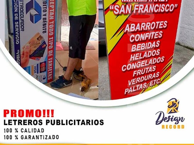 Letreros publicitarios Ecuador 