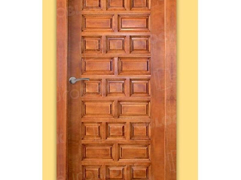 Puerta Block Rústica Madera Castellana