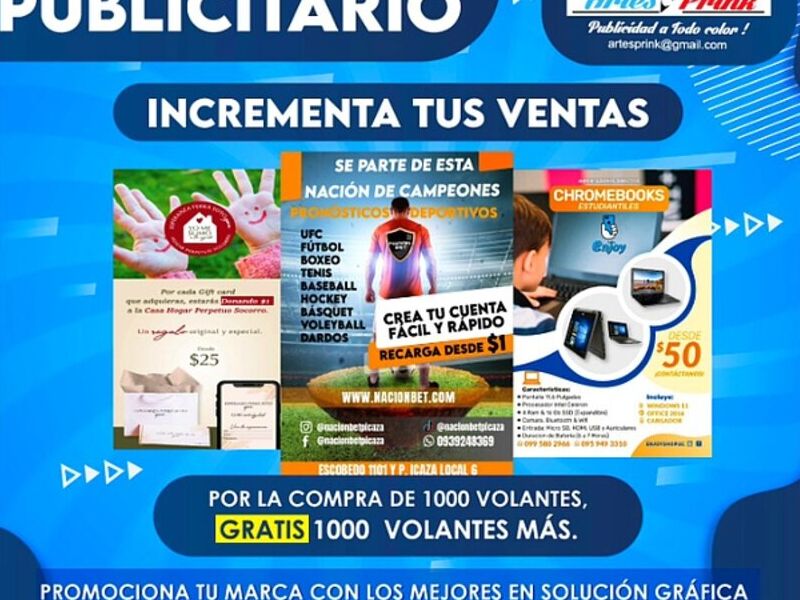 Volantes publicitarios Ecuador 