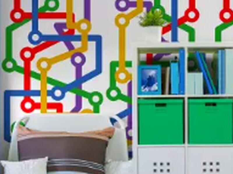 Papel pared abstracto circuito