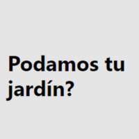 Podamos tu jardín?