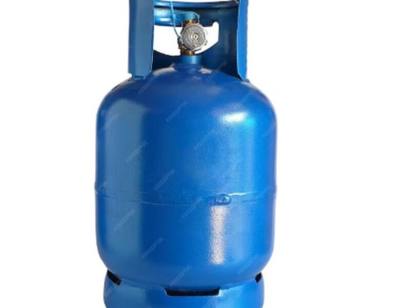 Tanques de gas azul 