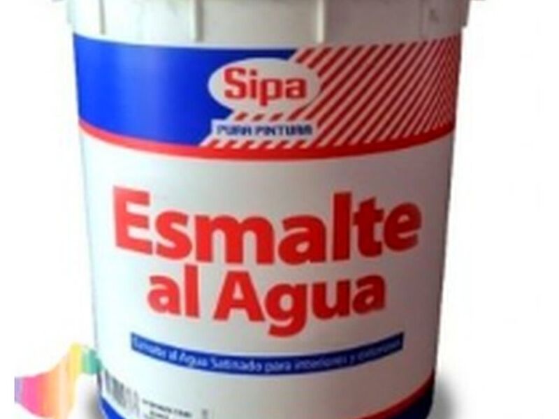 Esmalte Al Agua Sipa Satinado Colores Tineta