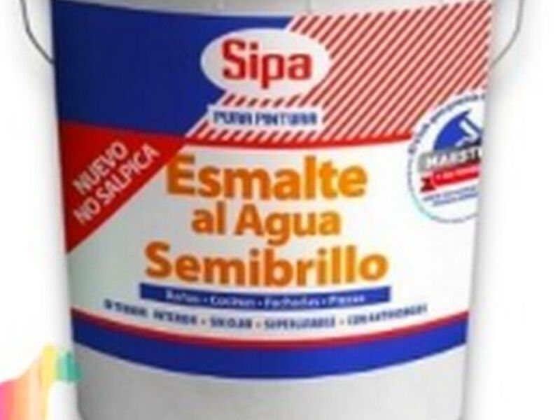 Esmalte Al Agua Semibrillo Sipa Colores