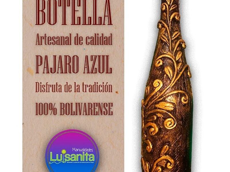 Botella artesanal enredadera Guaranda