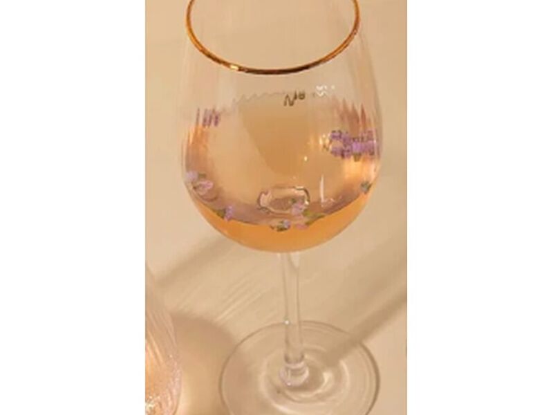 Copa Vino Fancy Gold