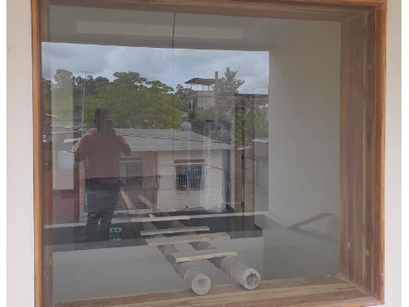 Ventana Fija Aluminio Calceta