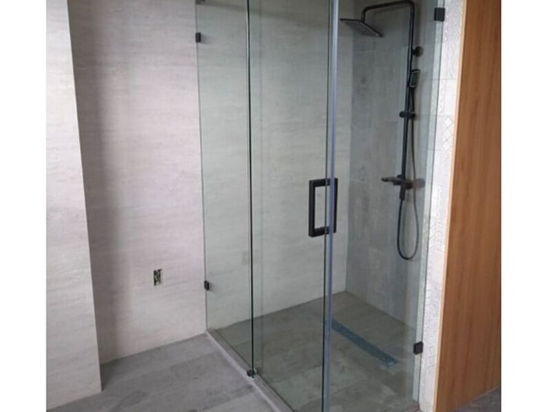 Cortina Baño Vidrio Templado Ecuador