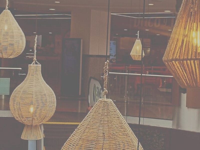 Lampara artesanal Ecuador 