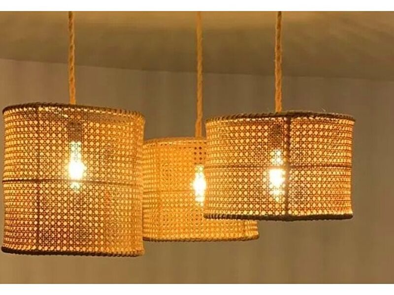 Lampara artesanal cocina Ecuador 