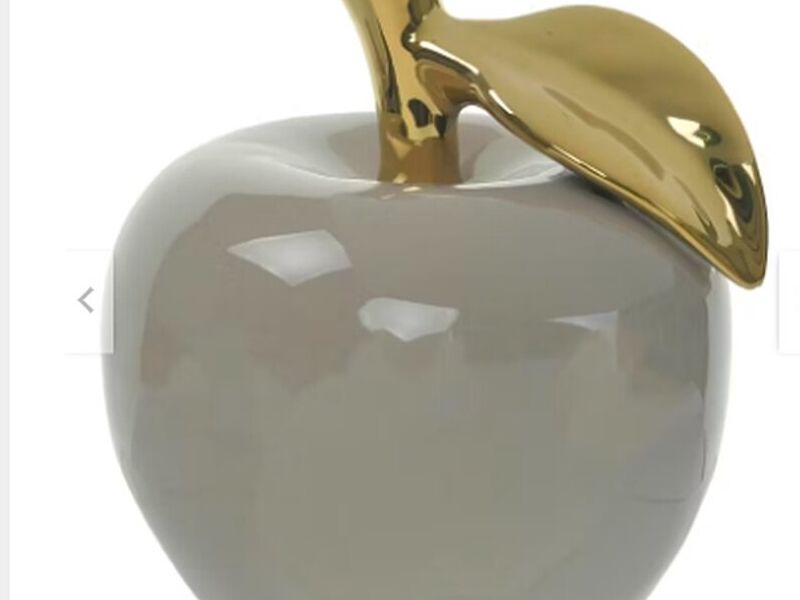 Figura Decorativa Manzana Clemont Ocre