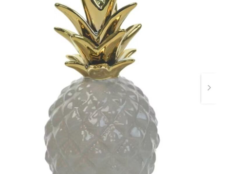 Figura Decorativa Piña Clemont Ocre