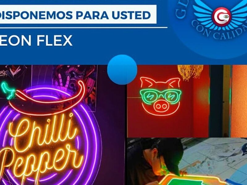 Rotulo neón flex Ecuador 