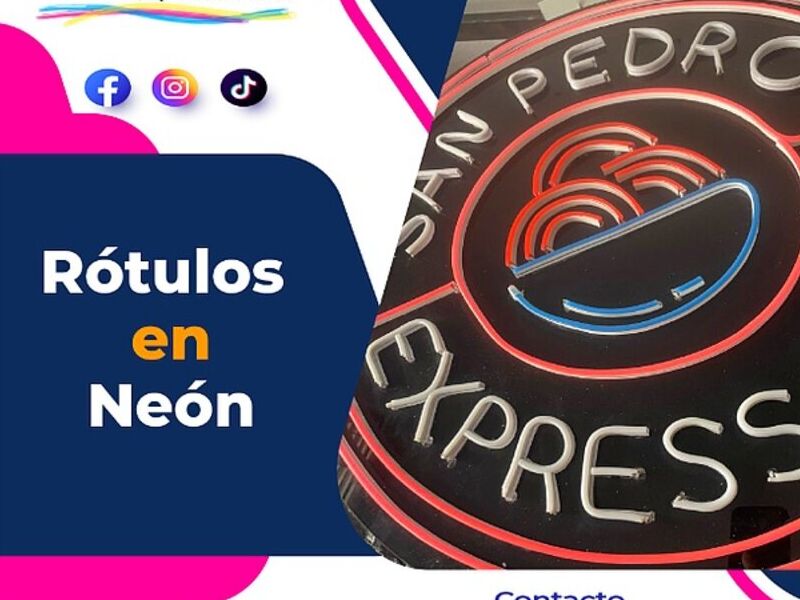 Rótulos neón Ecuador 