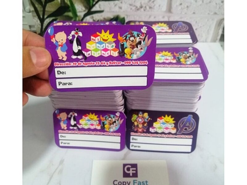 Tarjetas presentación couche Ecuador 