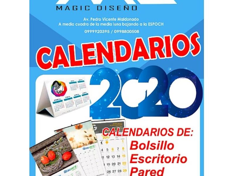 Calendario publicitario Ecuador