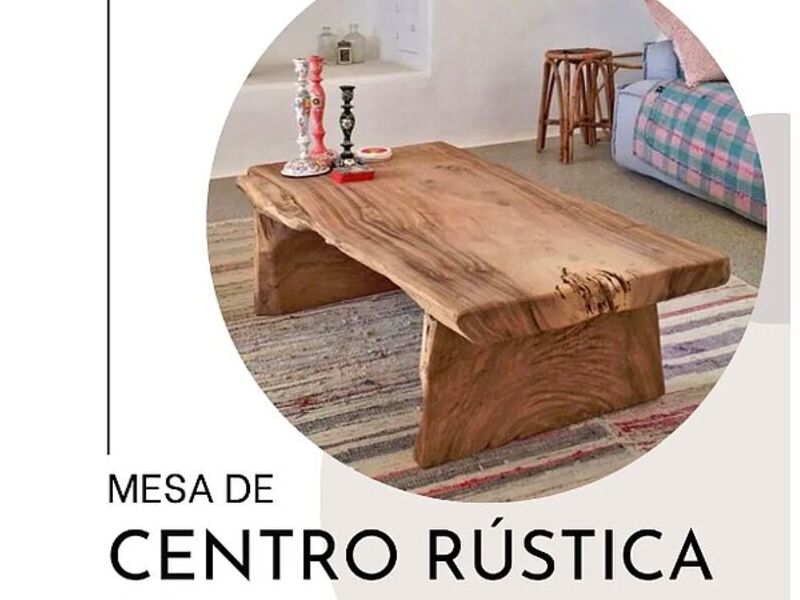 Mesa centro rústica Ecuador 