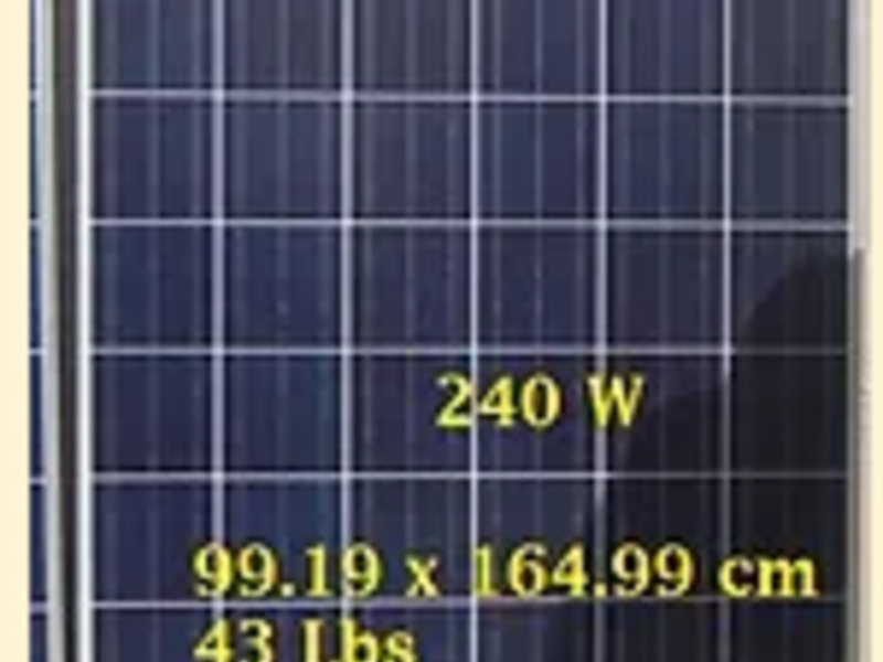 Panel solar 240w policristalino ecuador