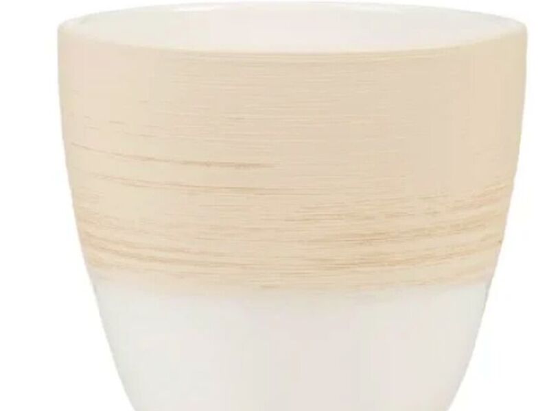 MACETA DE CERAMICA VAINILLA /15 CM