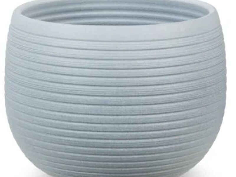 MACETA DE CERAMICA GREY STONE 16 CM