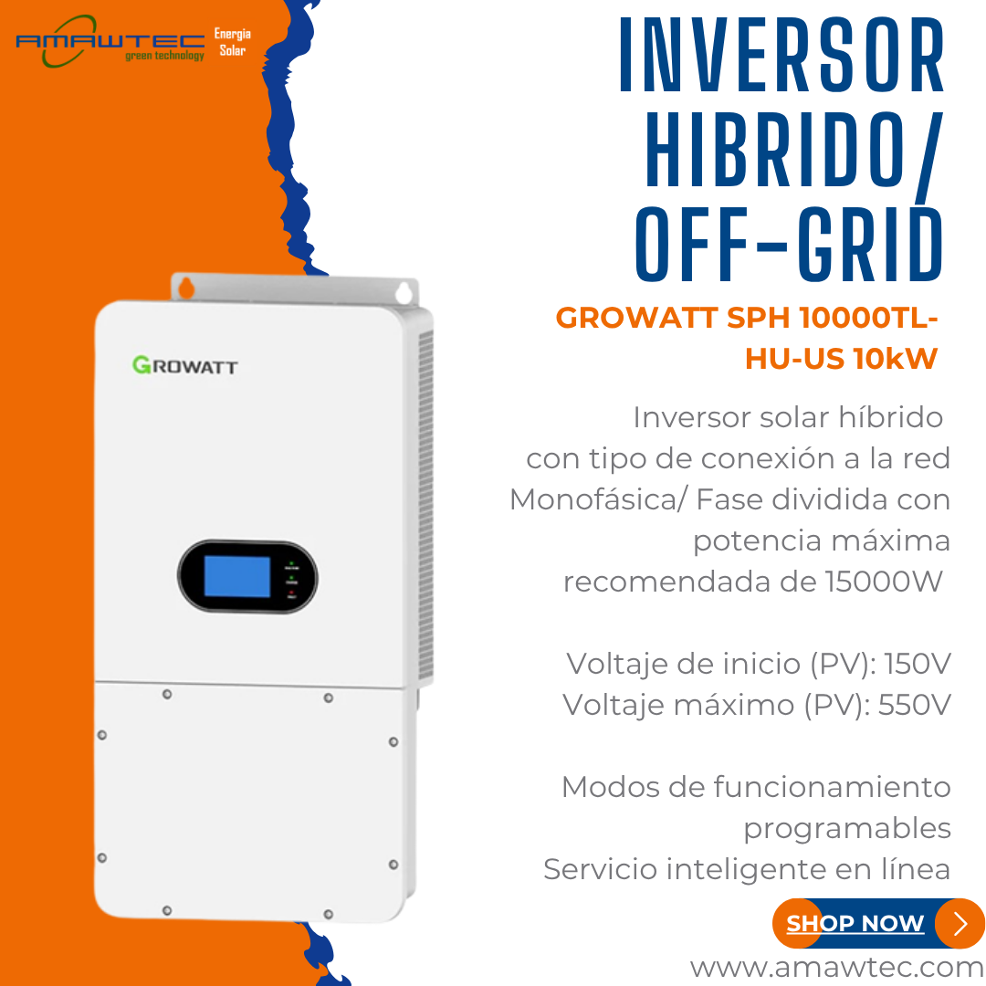 Inversor GROWATT SPH 10000TL-HU-US 10kW