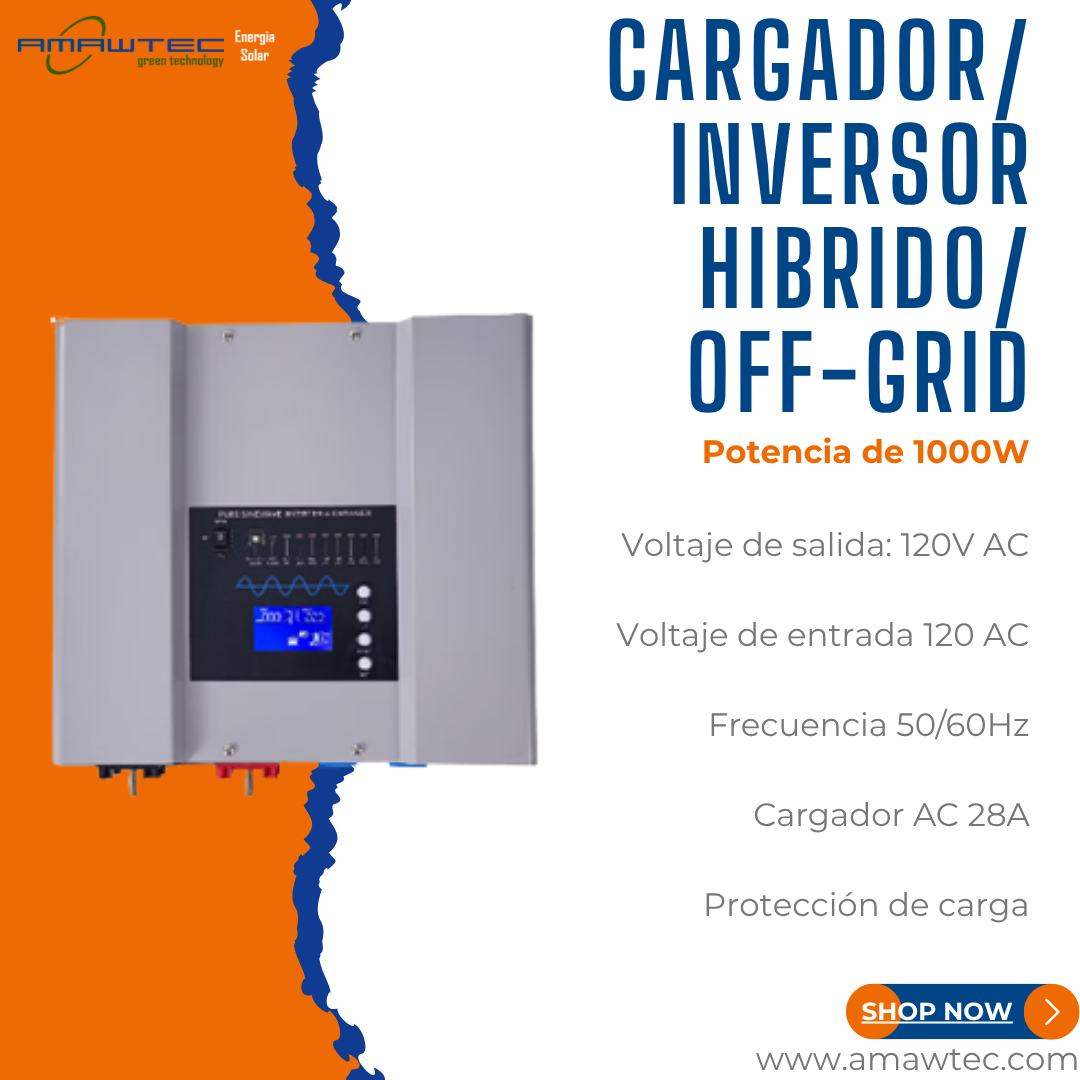 Cargador/ Inversor Híbrido  Off-Grid 1kW