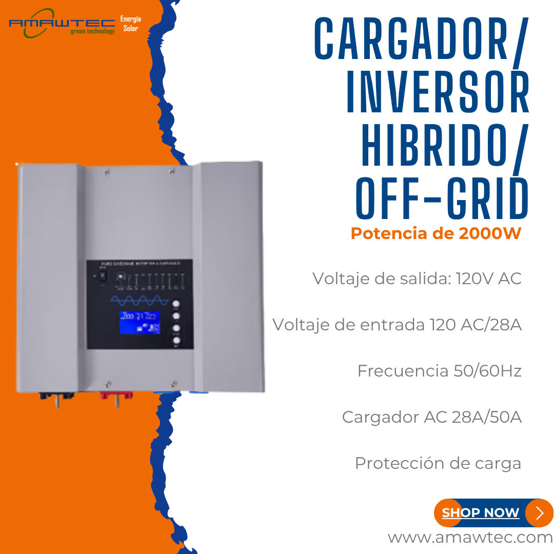 Cargador/ Inversor Híbrido Off-Grid 2kW