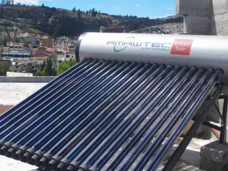 Calentador solar tubo vacío ecuador