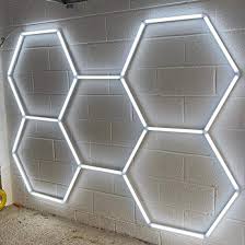 LAMPARA HEXAGONAL ARMABLE DE  MODULOS