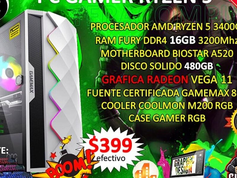 Pc gamer amd rayzen 5 Quito