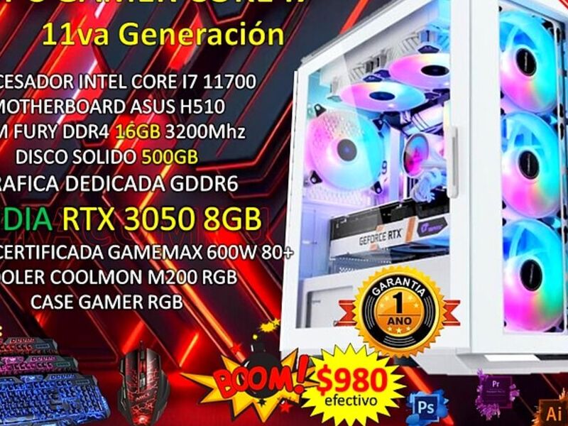 PC gamer intel core i7 11700 Quito
