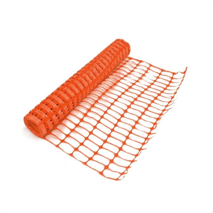 MALLA DE SEGURIDAD NARANJA ROLLO DE 1 M X 50 M (164 PIES)