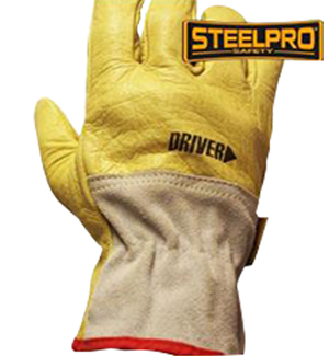 GUANTE CUERO DRIVER AMARILLO