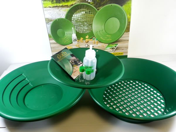 KIT DE BATEAS PLASTICAS PARA LAVAR ORO