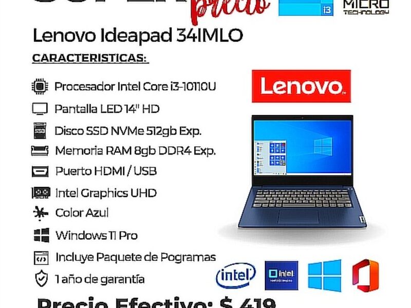 Lenovo ideapad 34IMLO Quito