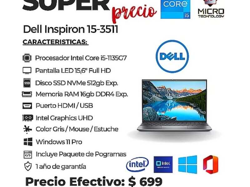 Dell inspiron 15 3511 Quito