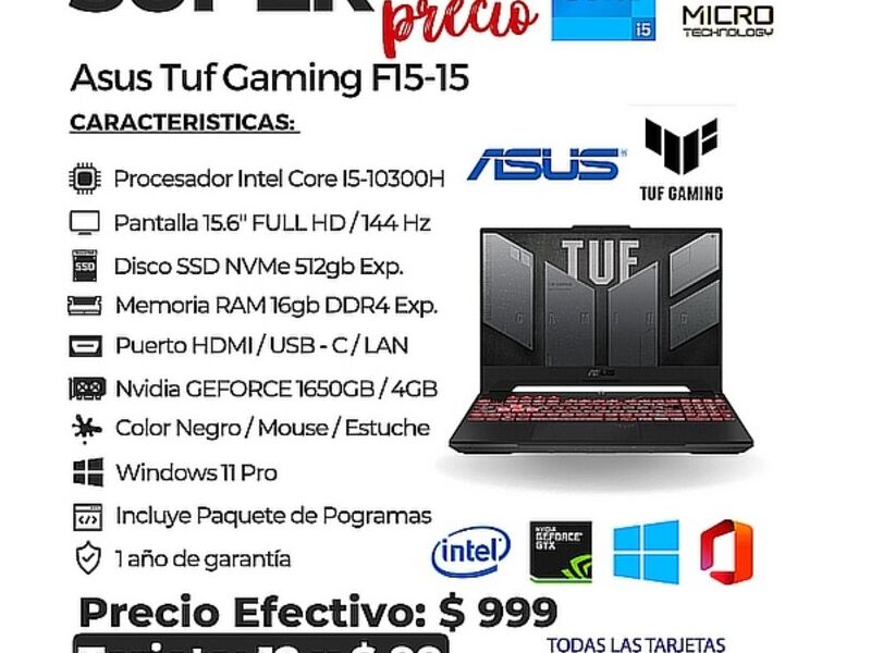 Asus TUF gaming F15 15 Quito