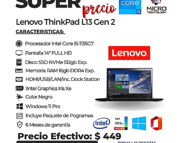 Lenovo thinkpad L13 gen 2 Quito