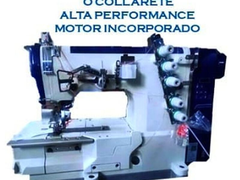 Máquina de coser industrial recubridora plana
