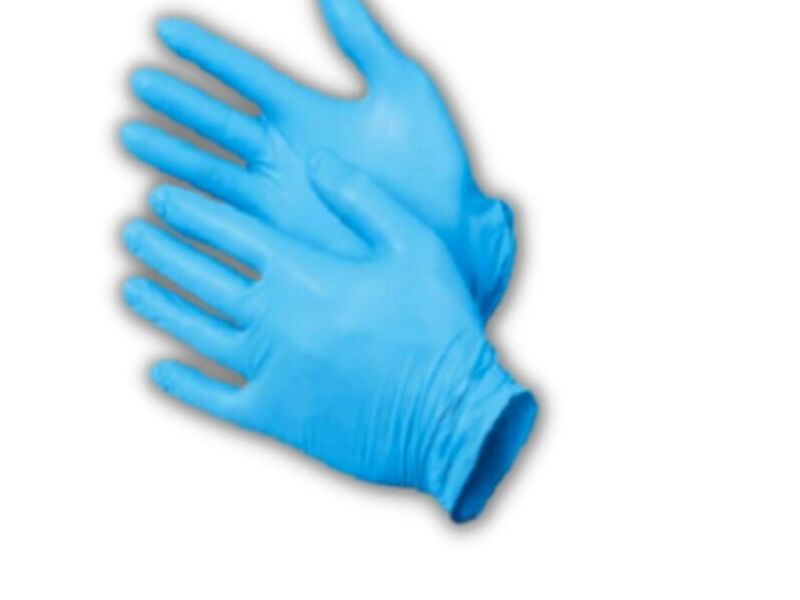 Guantes nitrilo celeste 3.5 Ecuador