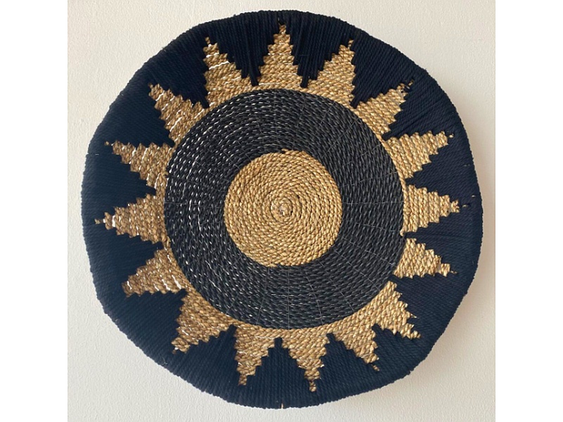 Cuadro Macram Negro  ECUADOR