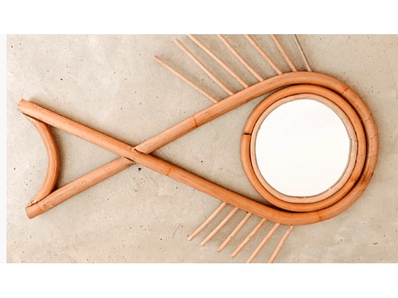 Cuadro Rattan Fish ECUADOR